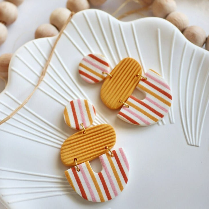 Boho Striped Earring