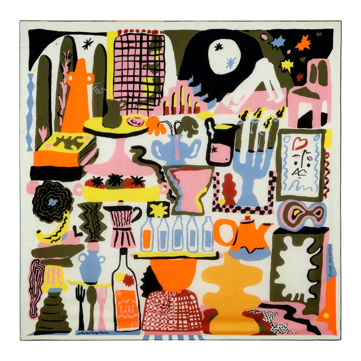 Moka Re-Edition Cashmere Blend Scarf