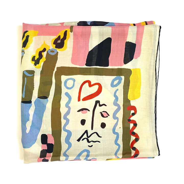 Moka Re-Edition Cashmere Blend Scarf