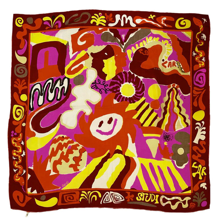 Tempo Red Wool Scarf