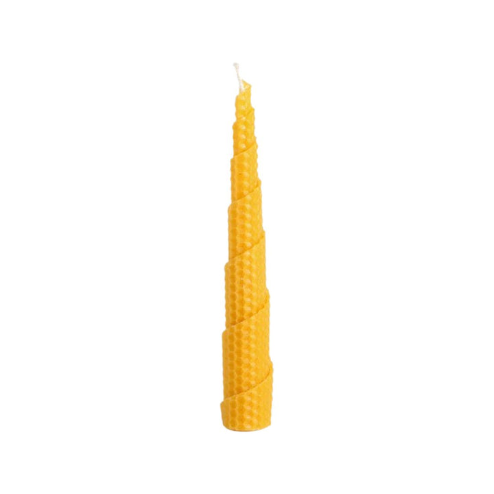 Diagonal 2-Pack Natural Beeswax Candle