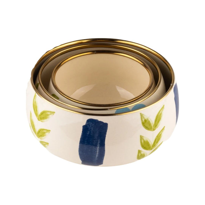 Bloom 3 Pcs Enamel Chubby Storage Container Set