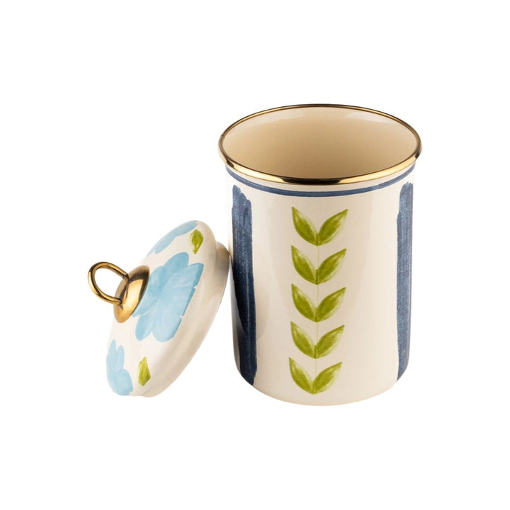 Bloom Enamel Jar