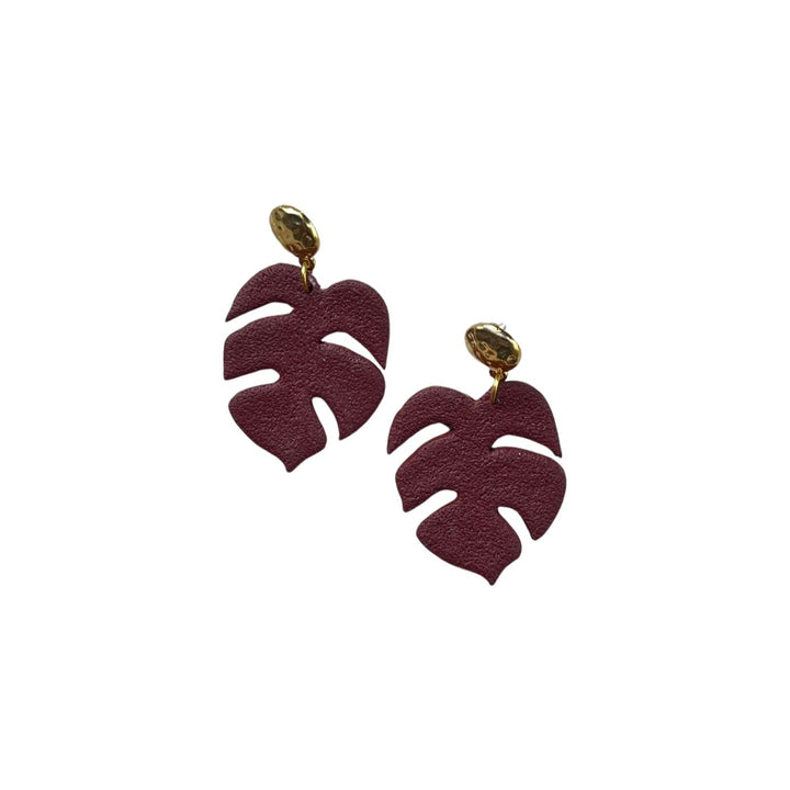 Monstera Earring