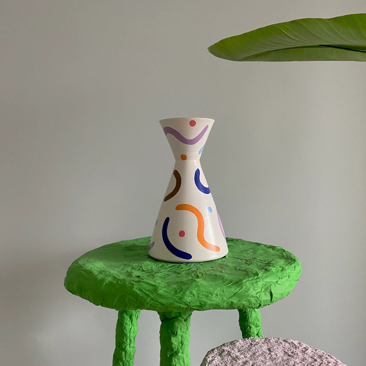 Colorful Tall Vase