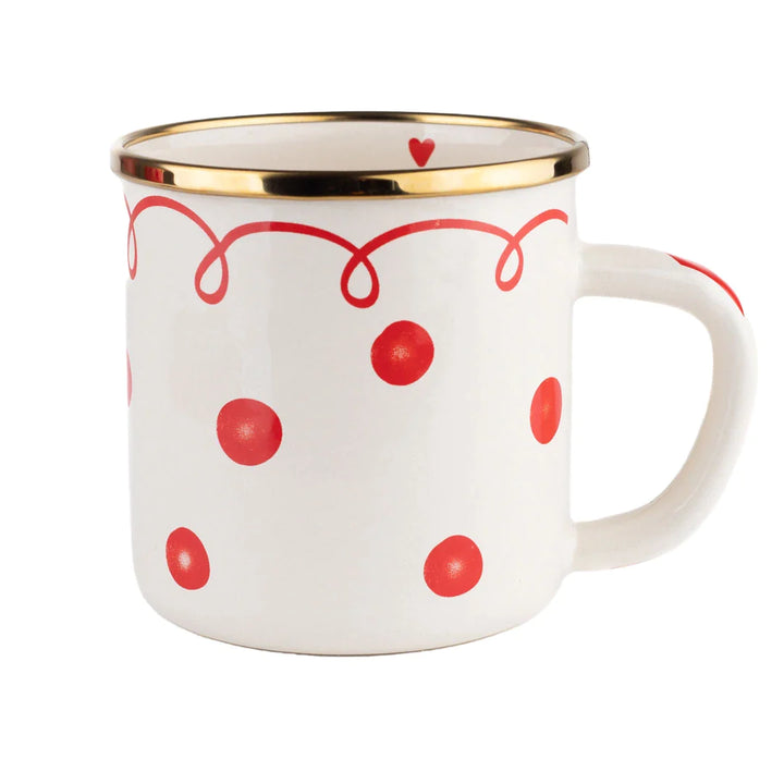 Dots Enamel Mug