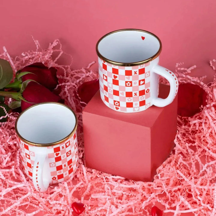 Love Is Blind Enamel Mug