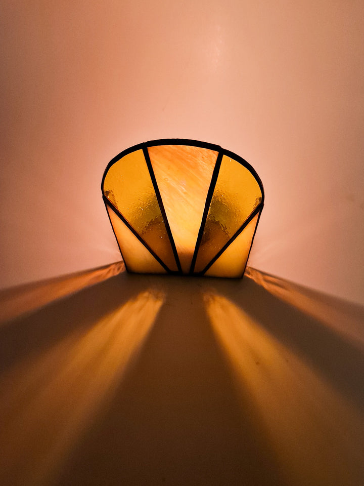 Fan Stained Glass Yellow