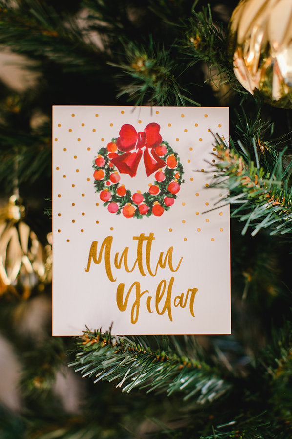 Mutlu Yıllar Greeting Card