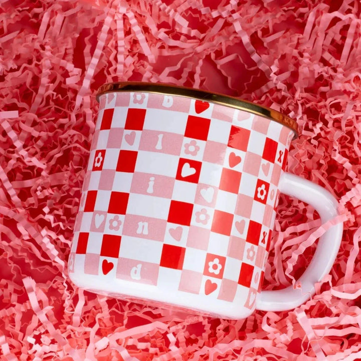 Love Is Blind Enamel Mug