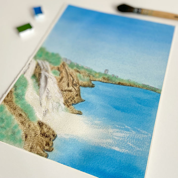 Mediterranean Watercolor Art Print - 4