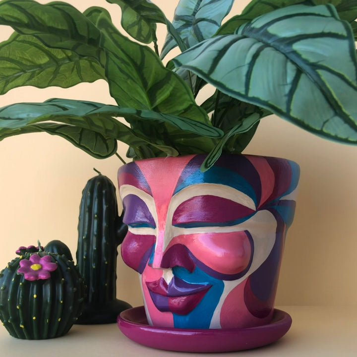 Pink Head Pot
