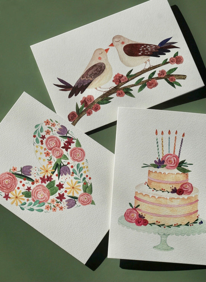 Greeting Card Birds