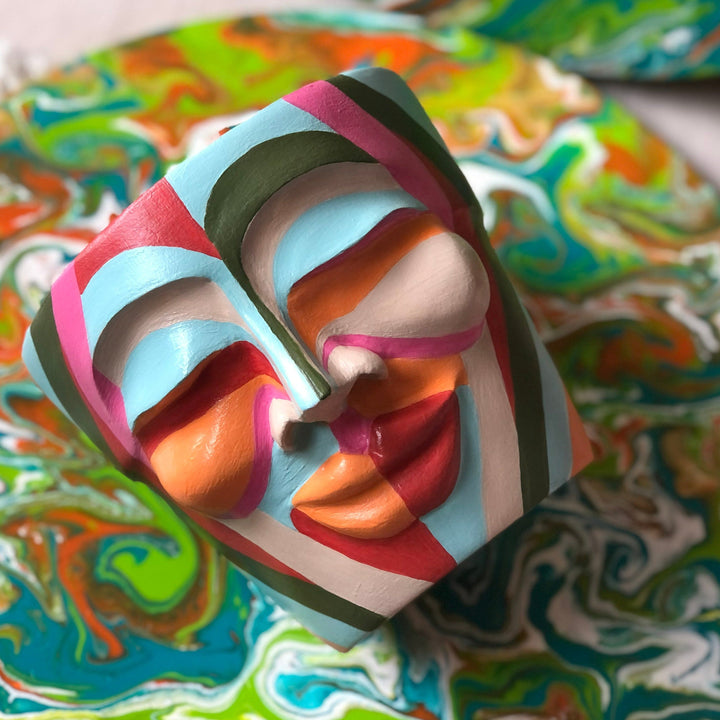 Orange Head Pot