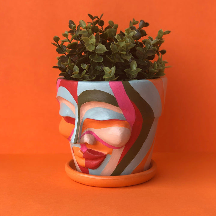 Orange Head Pot