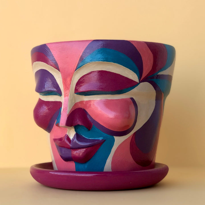 Pink Head Pot