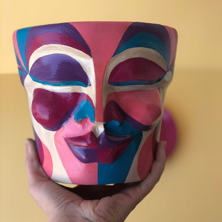 Pink Head Pot