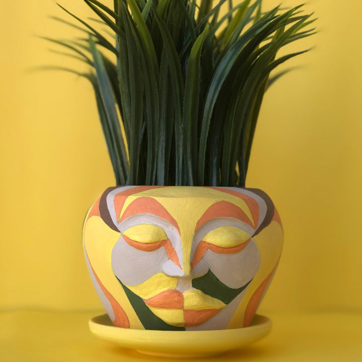 Yellow Soft Head Pot