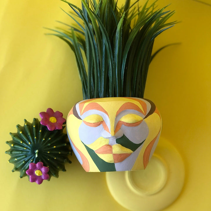 Yellow Soft Head Pot