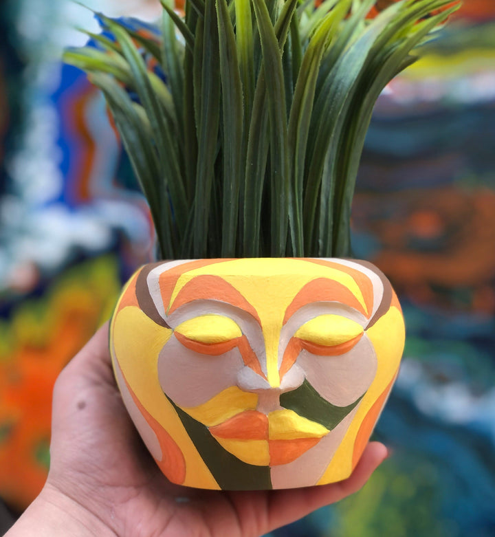 Yellow Soft Head Pot