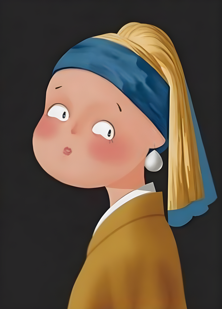 Girl with a Pearl Earring Keychains