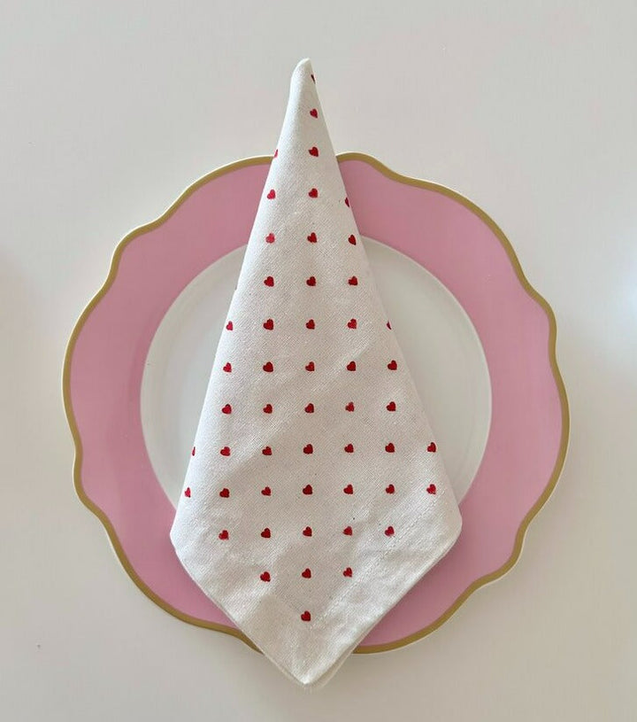 Little Heart Fabric Napkin