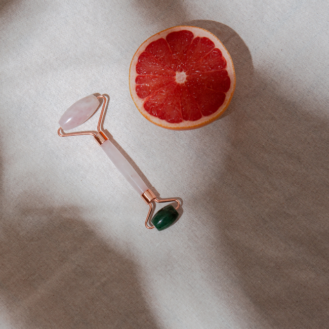 Aventurine - Rose Quartz Roller