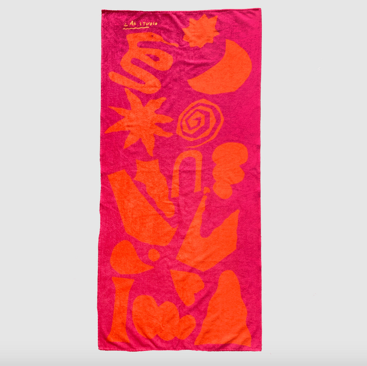 LYS Magenta Towel