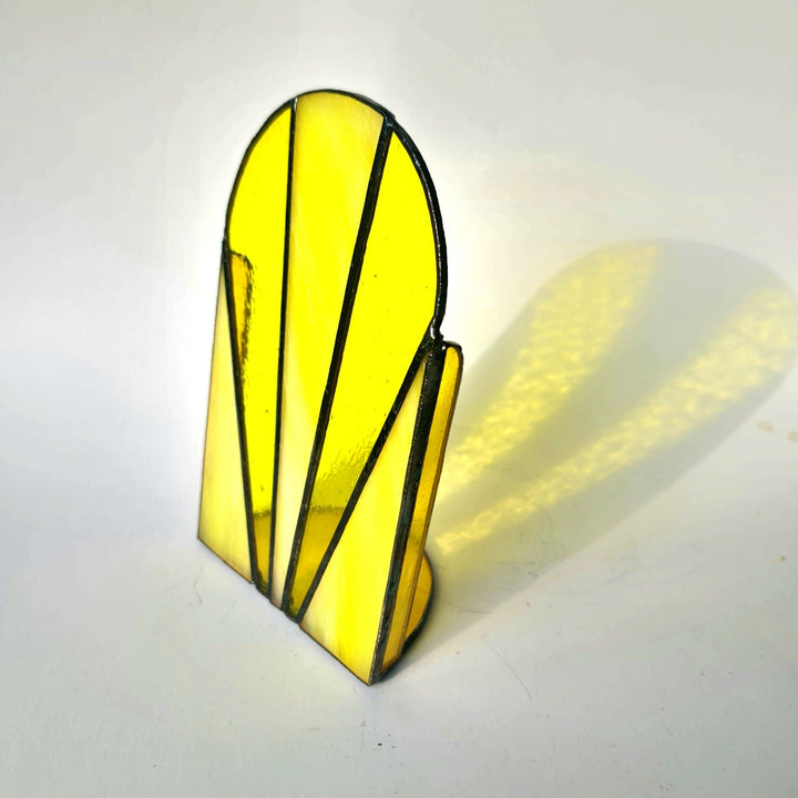 Fan Stained Glass Yellow