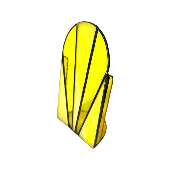 Fan Stained Glass Yellow