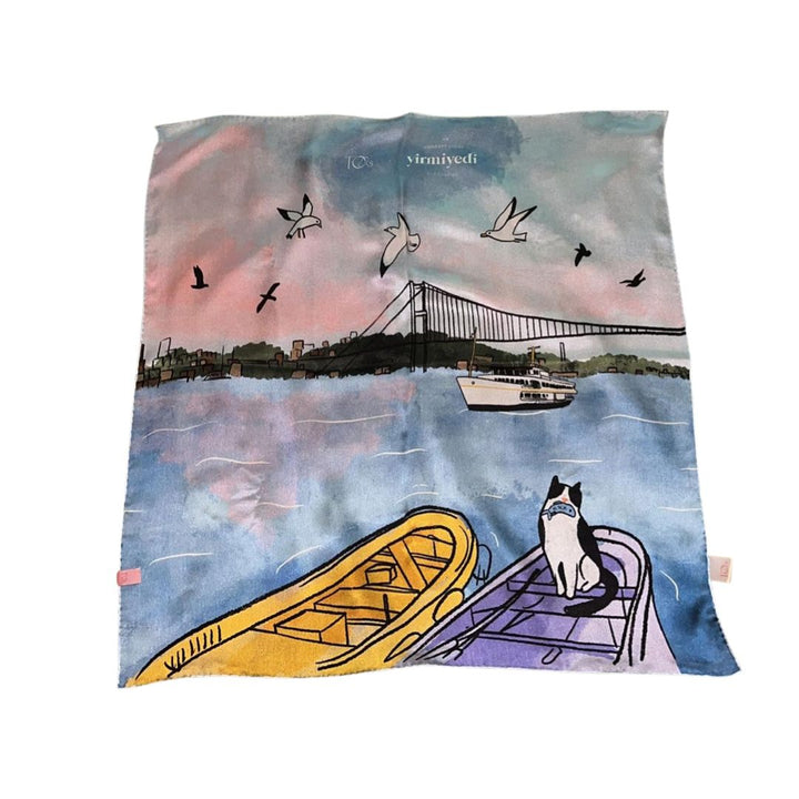 Kuzguncuk Bosphorus Silk Scarf