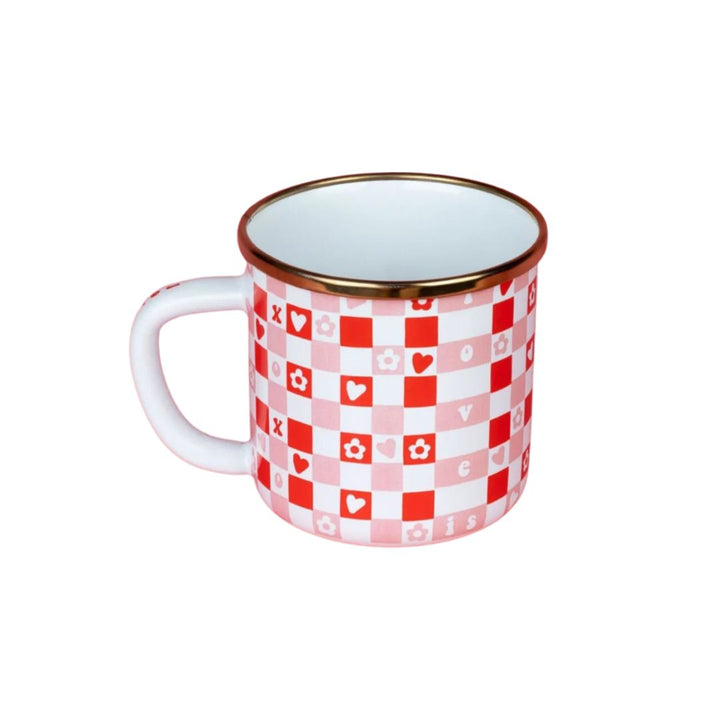 Love Is Blind Enamel Mug