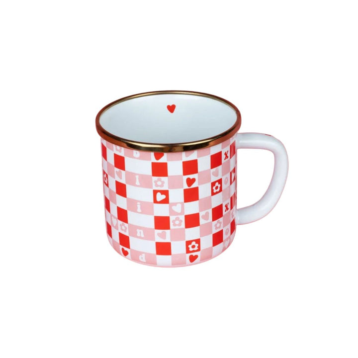 Love Is Blind Enamel Mug