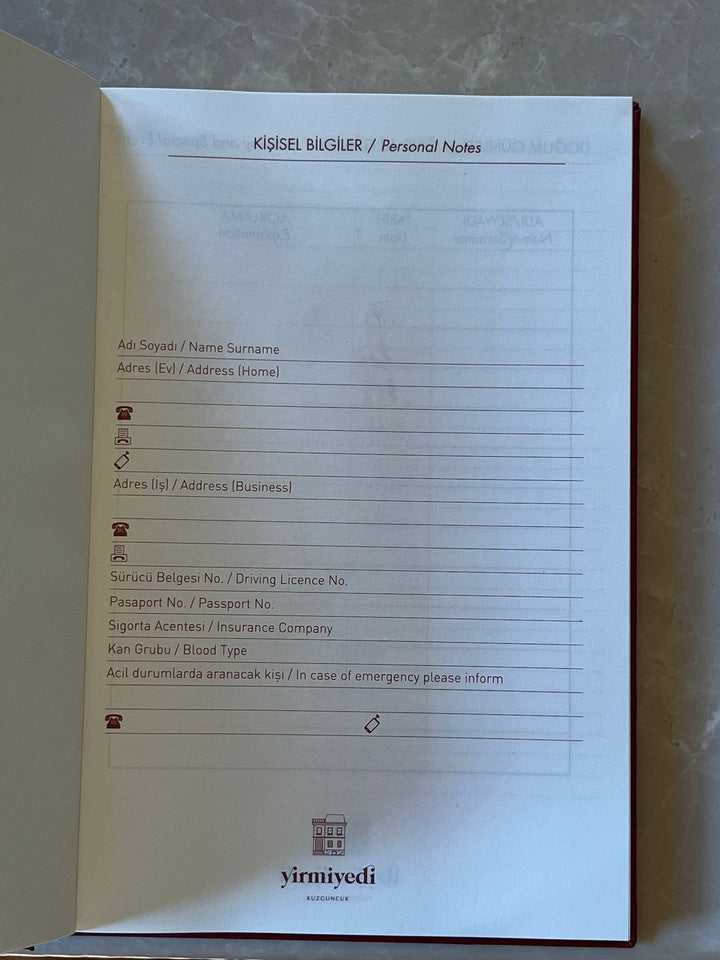 Yirmiyedi Kuzguncuk Agenda