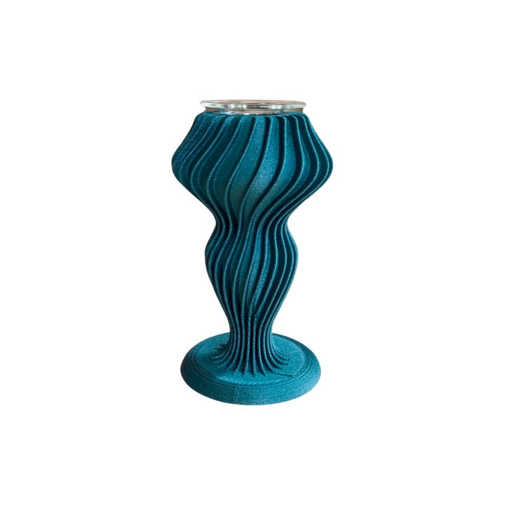 Wood Textured Cotopaxi Candlestick