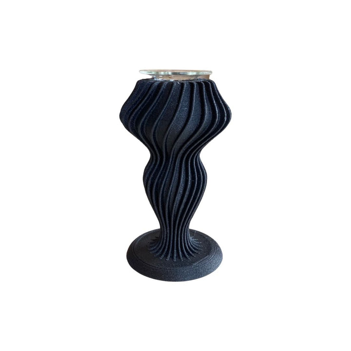 Wood Textured Cotopaxi Candlestick