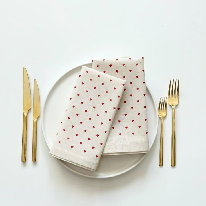 Little Heart Fabric Napkin
