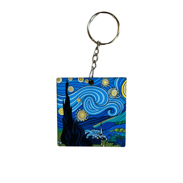 The Starry Night Blue Keychains