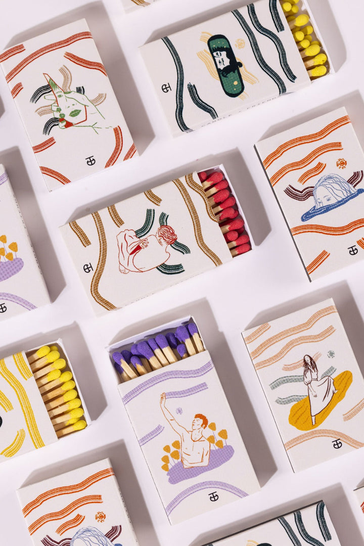 Artsy White Patchouli Baby Matchbox