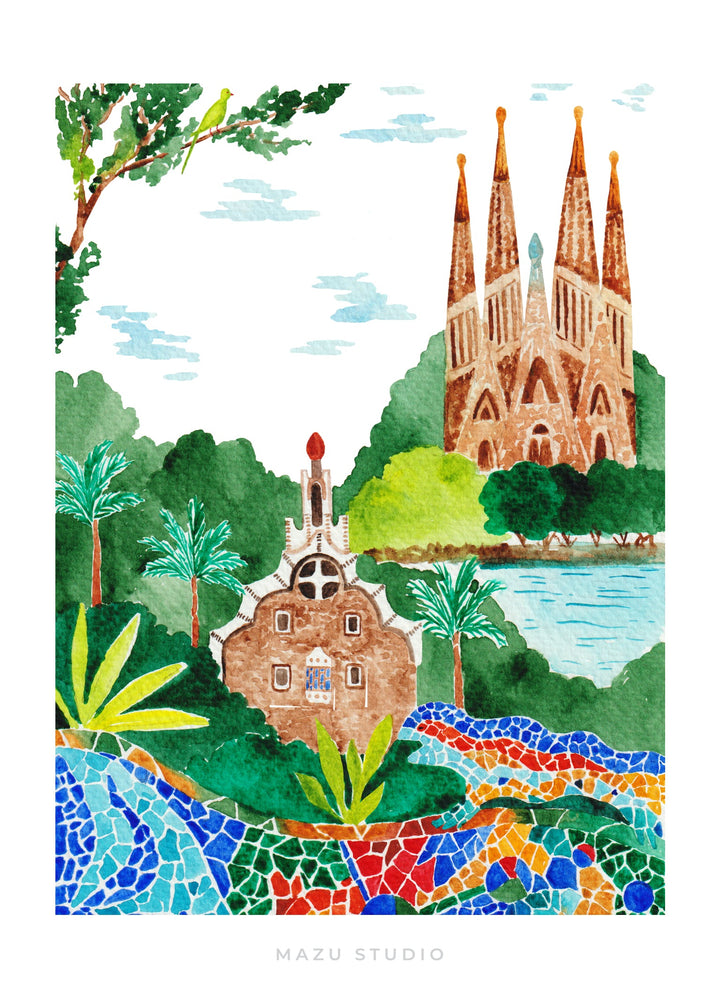 Barcelona Art Print