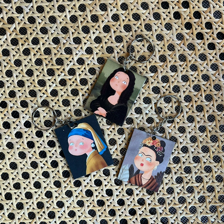 Girl with a Pearl Earring Keychains