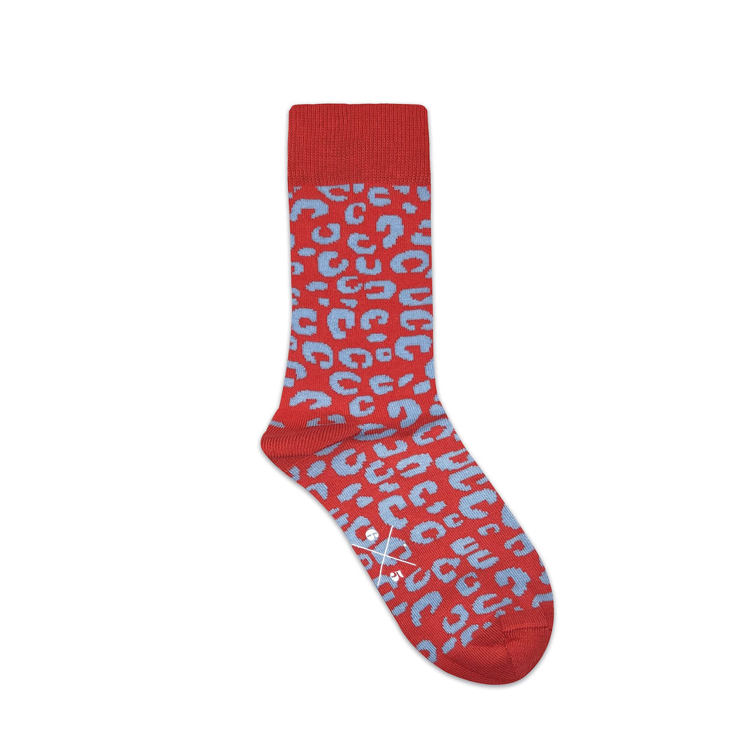 Leopard Orange Socks