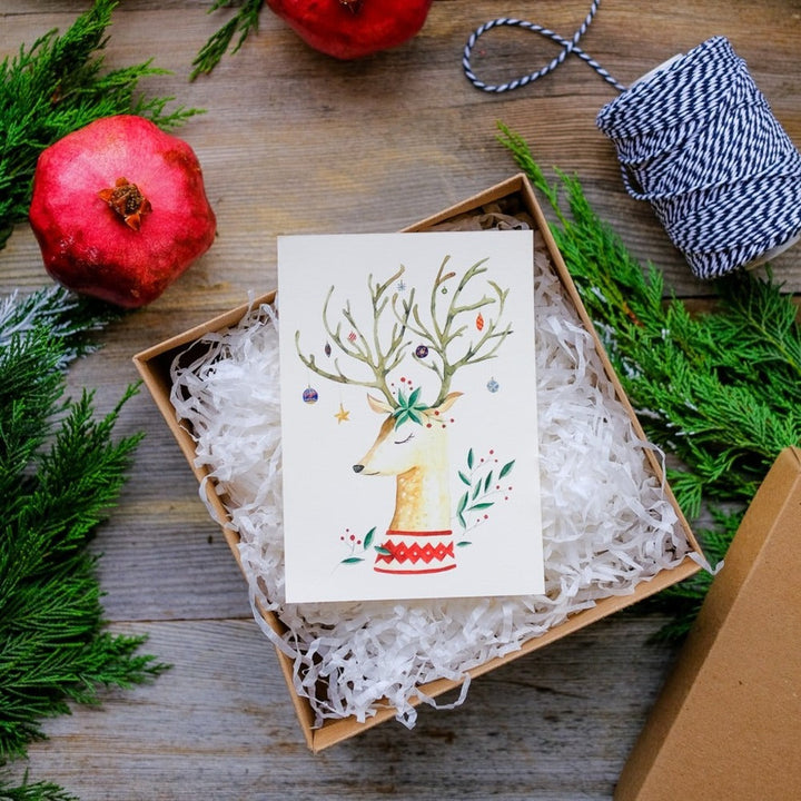 Christmas Postcard No.6 Deer