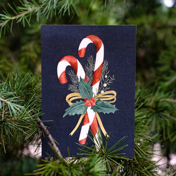 Christmas Postcard No.7 Candy Cane
