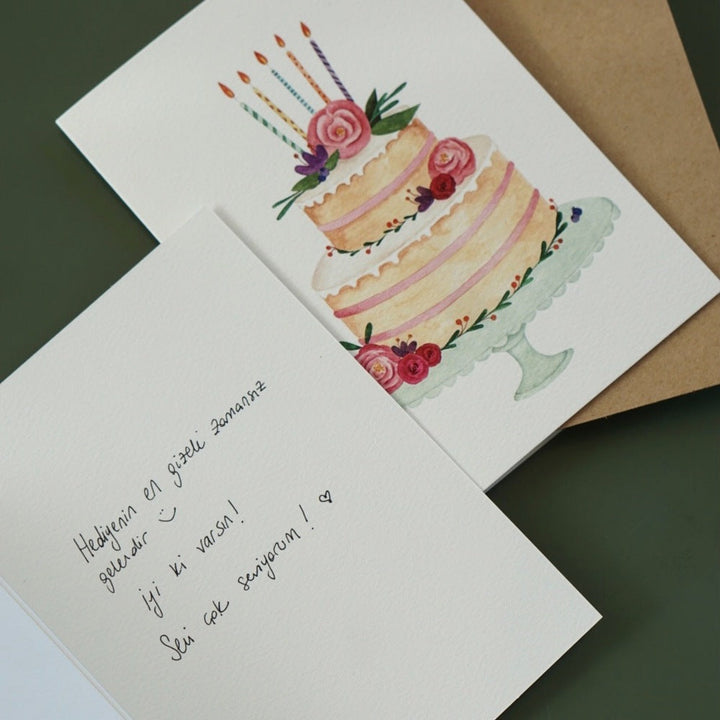 Greeting Card Birthday Cake