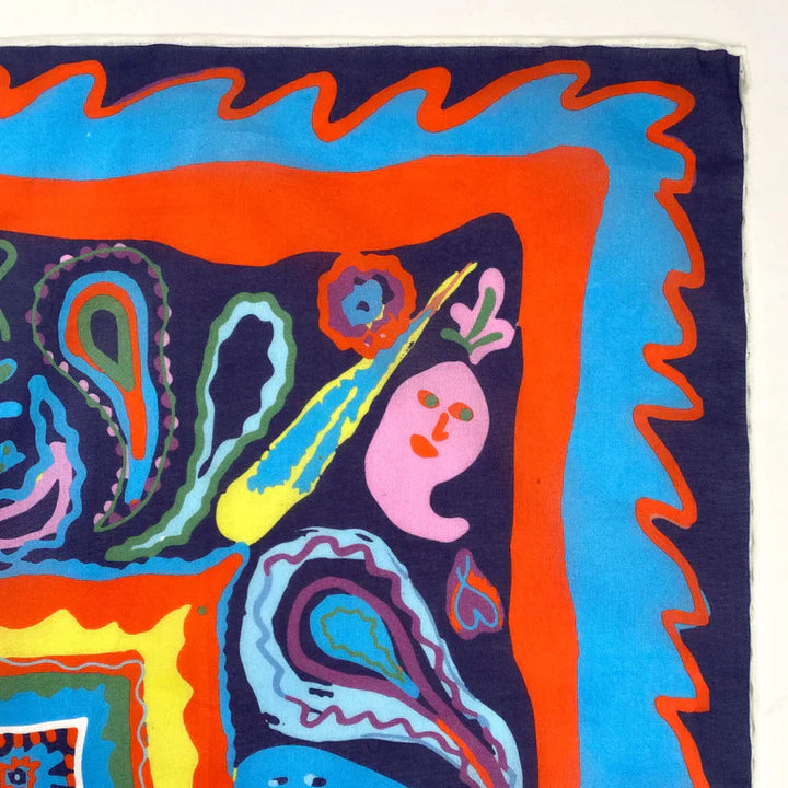 Paisley Navy Bandana