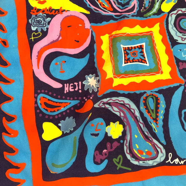 Paisley Navy Bandana
