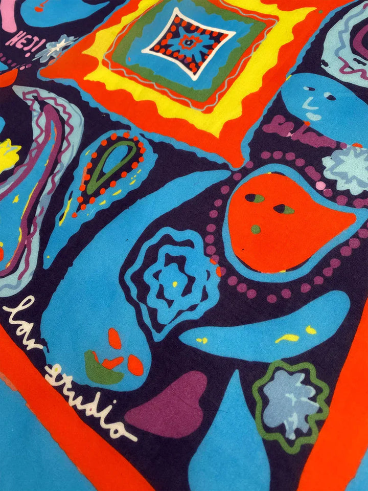 Paisley Navy Bandana