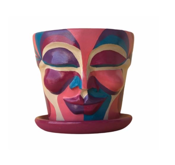 Pink Head Pot