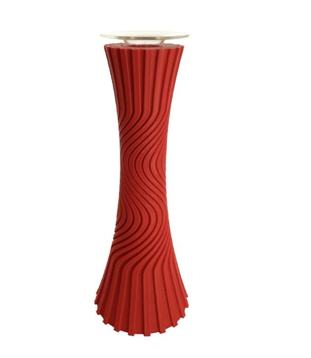 Krakatoa Candle Holder Red